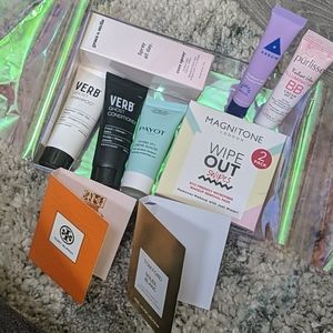 Bundle of skincare haircare products